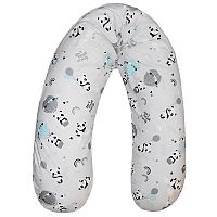 EKO Vankúš na dojčenie VELVET Panda Grey 180cm 1×1 ks, multifunkčný