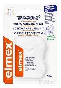 ELMEX DENTÁLNA NIŤ VOSKOVANÁ 1×1 ks, s mentolovou príchuťou 50m