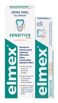 ELMEX SENSITIVE SADA ÚSTNEJ HYGIENY (1+1) zubná pasta 75 ml + ústna voda 400 ml,1x1 set