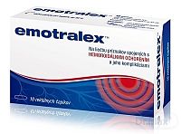 Emotralex rektálne čapíky na liečbu hemoroidov 1x10 ks