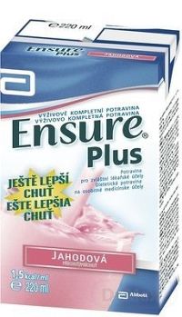 ENSURE PLUS jahodová príchuť (nové zloženie) 1x220 ml