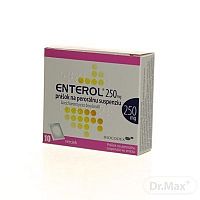 Enterol 250 mg prášok na perorálnu suspenziu plu por (vrecko papier/Al/PE) 1x10 vrecúšok