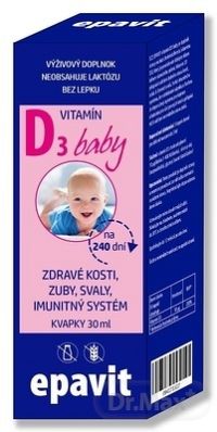 EPAVIT Vitamín D3 baby pre deti kvapky 1x30 ml