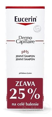 Eucerin DermoCapillaire pH5 Jemný Šampón 2x250 ml (1+1 PROMO 2020, ) 1x1 set