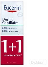 Eucerin DermoCapillaire šampón proti suchým lupinám, 2x250 ml