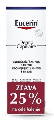 Eucerin DermoCapillaire Šampón s 5% ureou upokojujúci, 2x250 ml (1+1 PROMO 2020, ) 1x1 set