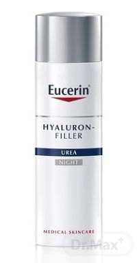 Eucerin HYALURON-FILLER UREA nočný krém 1×50 ml, proti vráskam pre suchú pleť
