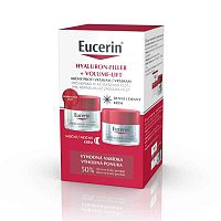 Eucerin HYALURON-FILLER + VOLUME-LIFT Denný krém pre norm./zmieš. pleť + Nočný krém 2×50 ml, sada pleťovej kozmetiky