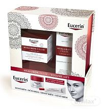 Eucerin HYALURON-FILLER+Volume-Lift Denný krém pre suchú pleť 50 ml + očný krém 15 ml (inov.2019), 1x1 set