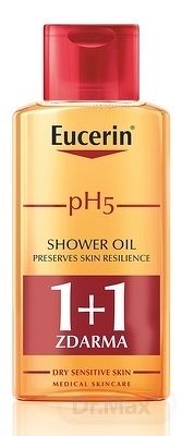 Eucerin pH5 Relipidačný sprchový olej pre citlivú pokožku 2x200 ml (1+1 ), 1x1 set