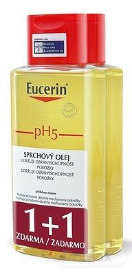Eucerin pH5 Sprchový olej pre citlivú pokožku 2x200 ml (1+1 ), 1x1 set