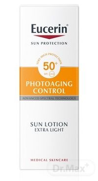 Eucerin SUN PHOTOAGING CONTROL SPF 50+ mlieko 1×150 ml, extra ľahké na opaľovanie