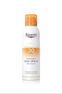 Eucerin SUN transparentný sprej na opaľovanie SPF 30 pre citlivú pokožku, 1x200 ml