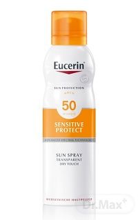 Eucerin SUN transparentný sprej na opaľovanie SPF 50+ pre citlivú pokožku, 1x200 ml