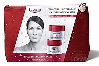 Eucerin Vianočná taštička HYALURON-FILLER + VOLUME-LIFT Denný krém + Nočný krém 1×1 set, spevnenie kontúr tváre a vyplnenie vrások