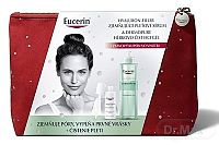 Eucerin Vianočná taštička HYALURON-FILLER Zjemňujúce pleťové sérum + DERMOPURE Hĺbkovo čiastiaci gél 1×1 set, vyplnenie prvých vrások