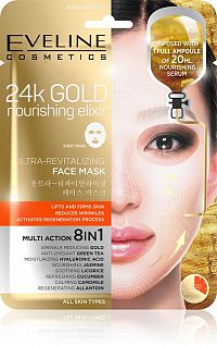 EVELINE 24k GOLD ULTRA-REVITALIZING FACE SHEET MASK 1x20ml