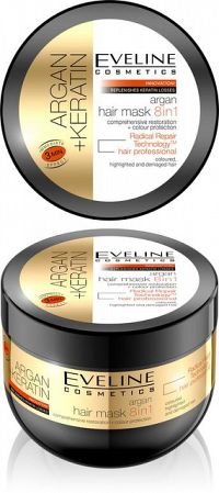 EVELINE Argan + Keratin maska na vlasy 8v1 500 ml