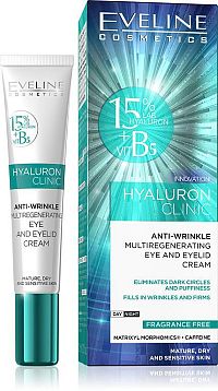 Eveline bioHyaluron 4D koncentrovaný rozjasňujúci očný krém 15 ml