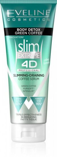 Eveline Cosmetics Slim Extreme zoštíhľujúce kávové sérum s chladivým účinkom 250 ml