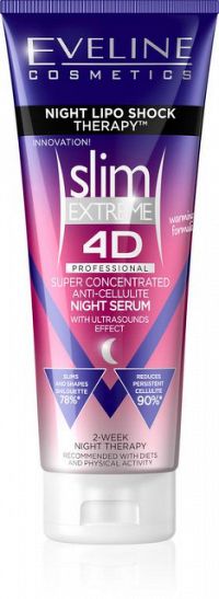 EVELINE SLIM 4D Lipo Shock nočné sérum 250 ml