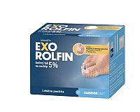 EXOROLFIN liečivý lak na nechty 5 % lum (fľ.skl.jantárová+30 tamp.+10 špachtlí+30 pilník.) 1x2,5 ml