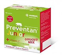 FARMAX Preventan Junior + vitamín C ovocný mix, tbl 1x90 ks