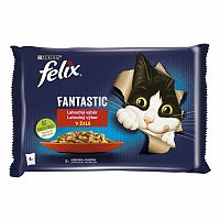 FELIX Fantastic králik/jahňacie v želé (4x85g) 4×85g