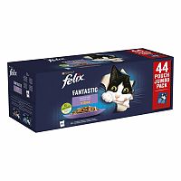 FELIX Fantastic Multipack 1 (44x85g) hovädzie/ kura/ losos/ tuniak v želé 44×85g