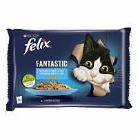FELIX Fantastic Multipack 12 (4x85g) losos/platesa v želé 4×85g