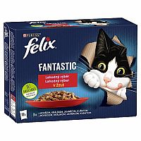 FELIX Fantastic Multipack 6(12x85g) kura/hovädzie/králik/jahňacie v želé 12×85g