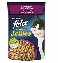 FELIX Sensations Jellies kapsička 26×85g s kačicou v želé so špenátom 26×85g