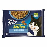 FELIX Sensations Jellies Multipack 12(4×85g) losos/treska v och.želé 4×85g