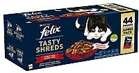 FELIX Tasty Shreds Multipack 1(44x80g) s kuraťom/hovädzím/kačicou/morkou v šťave