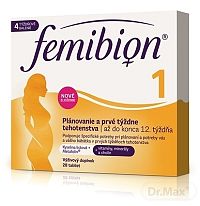 Femibion 1 Plánovanie a prvé týždne tehotenstva tbl (kys. listova + vitamíny, minerály) 1x28 ks