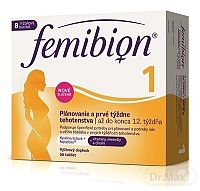 Femibion 1 Plánovanie a prvé týždne tehotenstva tbl (kys. listova + vitamíny, minerály) 1x56 ks
