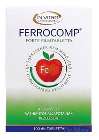 FERROCOMP FORTE 10 mg 1×100 tbl, doplnok výživy