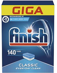 FINISH Classic Regular - Tablety Do Umývačky Riadu 140 Ks 1×140 ks, tablety do umývačky riadu