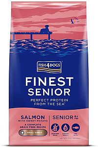 FISH4DOGS Granule malé pre starších psy Finest losos so sladkými zemiakmi 12kg, 8+