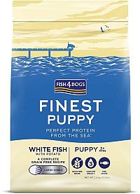 FISH4DOGS Granule veľké pre šteniatka Finest biela ryba so zemiakmi 1,5kg, 2m+