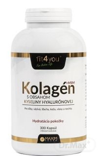 Fit4You Kolagén + MSM 1×300 cps, s obsahom kyseliny hyalurónovej
