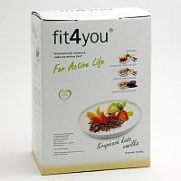 Fit4You Krupicová kaša Vanilka nízkokalorická raňajková kaša vo vrecúškach (á 60g) 1x10 ks