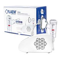 FLAEM 4NEB Pneumaticko piestový inhalátor 1×1 ks, so 4 režimami, s certifikátom TUV Rheinland