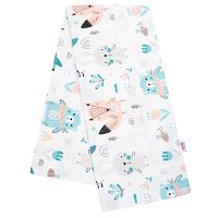 Flanelová plienka s potlačou New Baby biela zvieratká , 20C45367