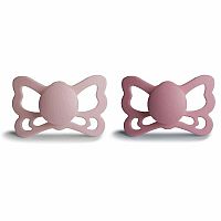 FRIGG Butterfly Anatomické silikónové cumlíky Blush/Cedar, +6m, dvojbalenie 1×2 ks, silikónový cumlík