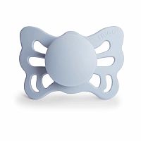 FRIGG Butterfly anatomický silikónový cumlík Powder Blue, 0-6m 1×1 ks, silikónový cumlík