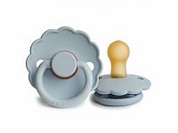 FRIGG Daisy kaučuk cumlík Powder Blue 1×1 ks, 0-6m