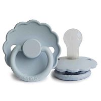 FRIGG Daisy silikónový cumlík Powder Blue 0-6m 1 ks 1×1 ks, silikónový cumlík