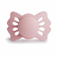 FRIGG Lucky symetrický silikónový cumlik Baby Pink, 0-6m 1×1 ks, silikónový cumlík