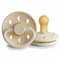 FRIGG Moon Phase kaučukový cumlík Cream 6m+ 1×1 ks
